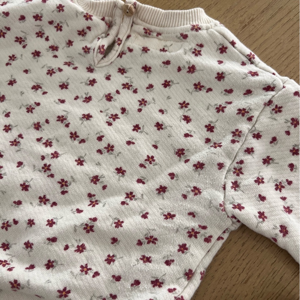 Zara floral matching sweat set in 3-6 months bay girl - Picture 6 of 7